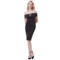 Kate Kasin Sexy Women's Off-the-shoulder Hips-Wrapped Bodycon Pencil Dress KK000613-1